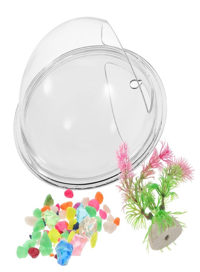 BUGUUYO Wall-Mounted Acrylic Fish Tank and Decorative Vase Creative Hydroponic Planter for Flowers and Air Plants Decoration for Weddings Parties and Events - Image 1